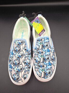 Disney Stitch Girls Slip-On Sneakers – Size 6 – NWT